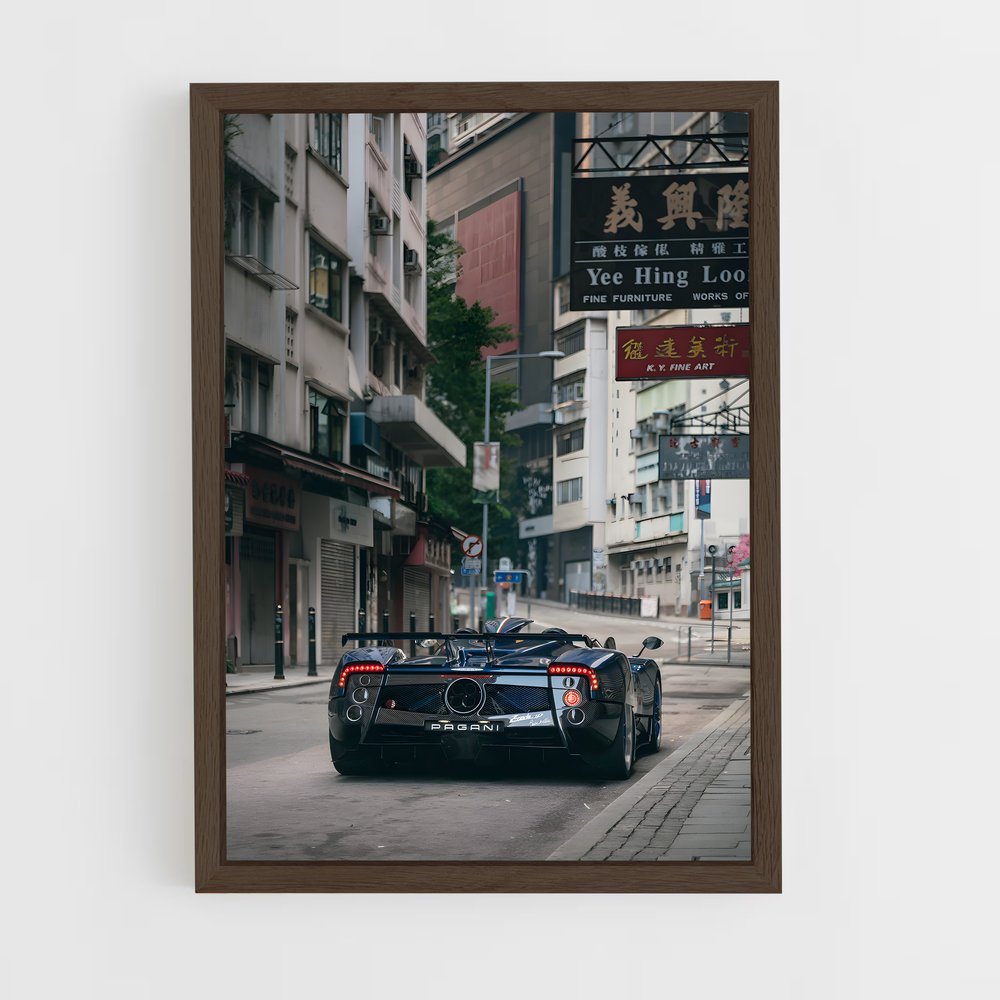 Poster Zonda Noir – affiche Pagani (vue 5)